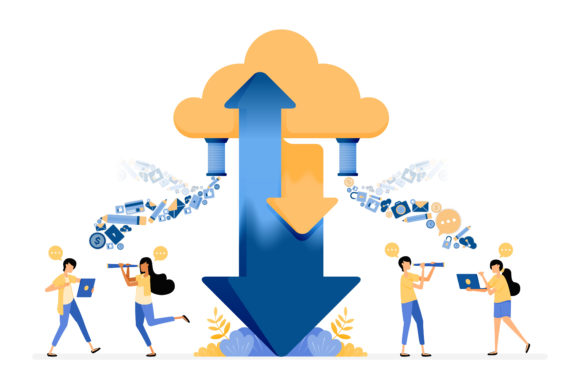 3D Banner of Sharing Upload and Download: Transforming Visual Collaboration in the Digital Age