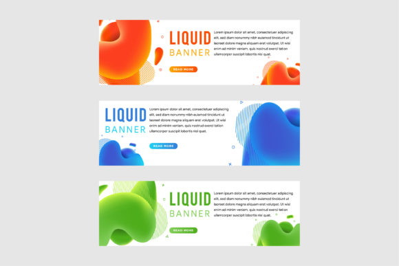 Bubble Liquid 3D Horizontal Banner: A Fresh Take on Visual Design