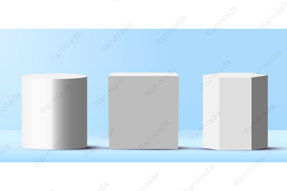 Designing With 3D White Podiums