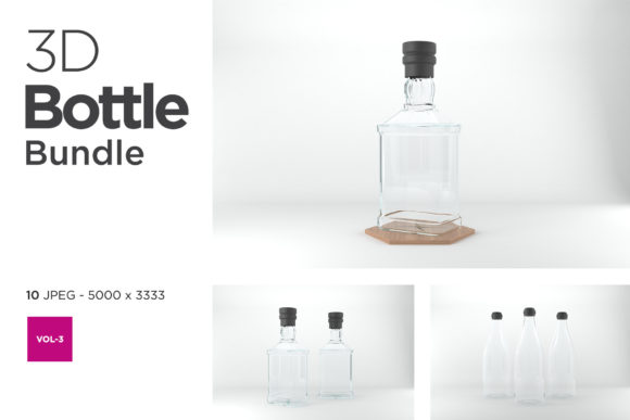 How 3D Bottle Mockup Bundle Vol-3 Transforms Visual Packaging Workflows
