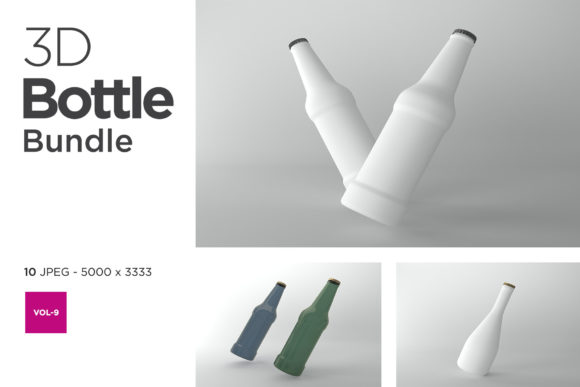 How to Get the Most Out of the 3D Bottle Mockup Bundle Vol-9