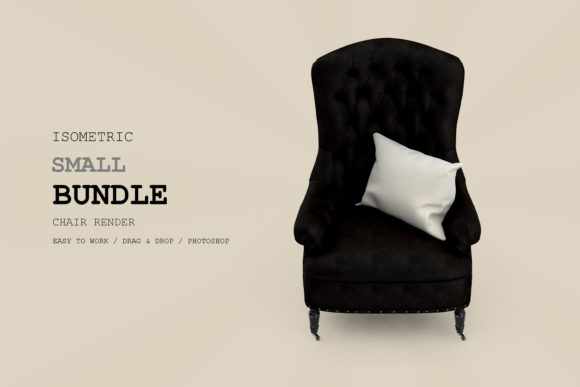 Isometric Armchair 3D Rendering Pac 113: Design Asset Guide