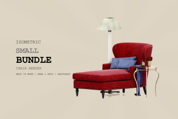 Isometric Armchair 3D Rendering Pack 172: A Design Asset Worth a Second Look