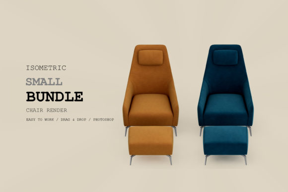 Isometric Armchair 3D Rendering Pack 5: A Strategic Asset for Visual Communication and Design Planning