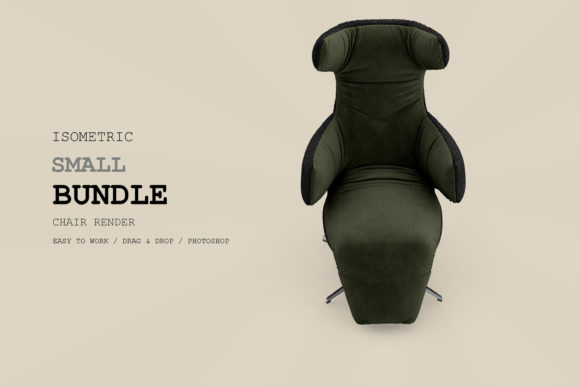 Isometric Armchair 3D Rendering Pack 53: Crafting Realistic Visuals with Precision