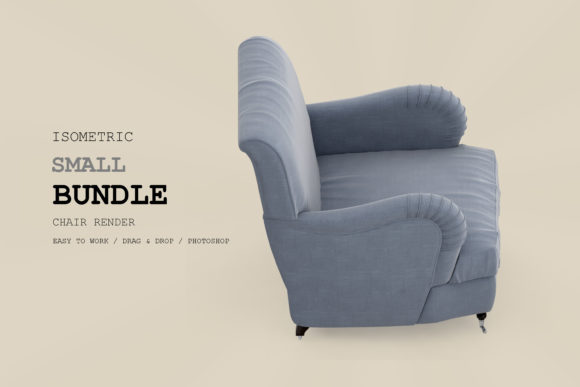 Isometric Armchair 3D Rendering Pack 6: Real-World Uses for Creators and Professionals