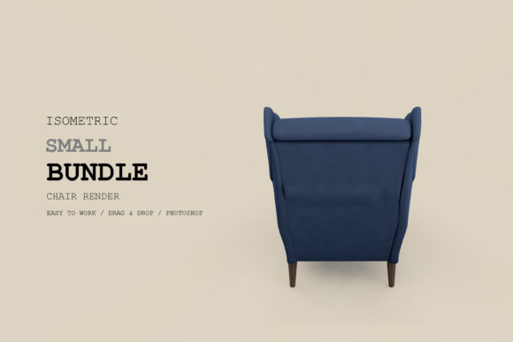 Isometric Armchair 3D Rendering Pack 81