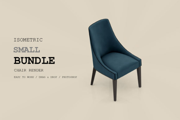 Isometric Chair 3D Render Pack 116