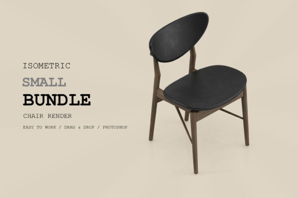 Isometric Chair 3D Render Pack 130 for Modern Creators