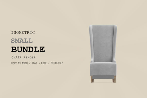 Isometric Chair 3D Render Pack 184: A Designer's New Visual Asset