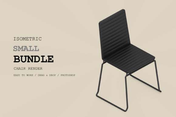 Isometric Chair 3D Render Pack 194: Precision, Versatility, and Creative Potential in Digital Asset Design