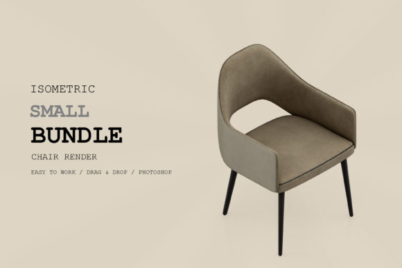 Isometric Chair 3D Render Pack 215
