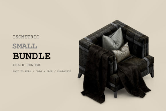 Isometric Chair 3D Render Pack 246: Streamlining Visual Asset Integration for Professional Workflows