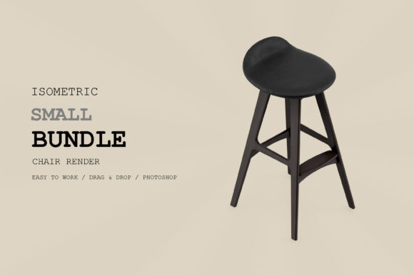 Isometric Chair 3D Render Pack 275