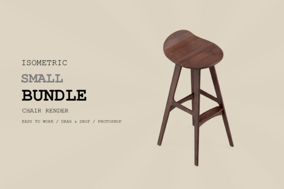 Isometric Chair 3D Render Pack 279