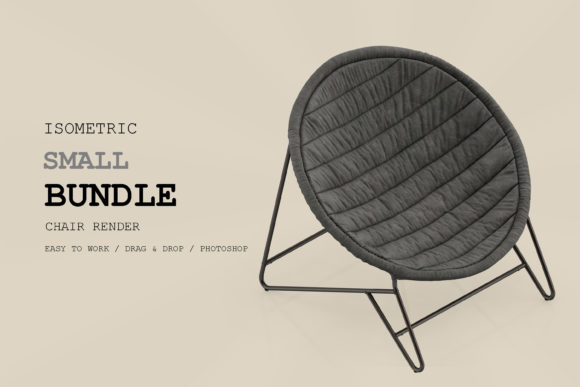 Isometric Chair 3D Render Pack 298: Integrating High-Quality Assets into Your Workflow