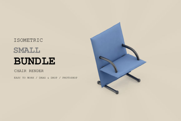 Isometric Chair 3D Render Pack 3: Practical Visuals for Modern Content Creation