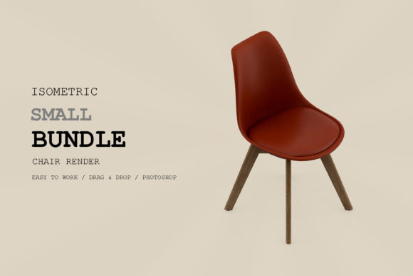 Isometric Chair 3D Render Pack 303