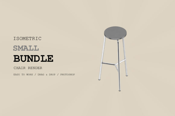 Isometric Chair 3D Render Pack 45