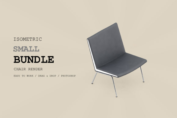 Isometric Chair 3D Render Pack 52: A Versatile Asset for Modern Visual Design