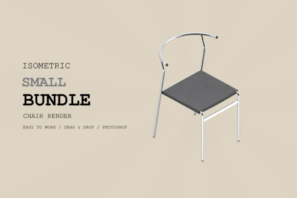 Isometric Chair 3D Render Pack 62