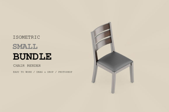 Isometric Chair 3D Render Pack 76 for Creators