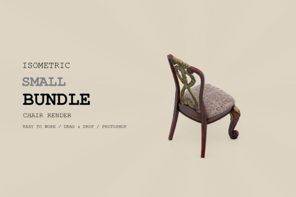 Isometric Chair 3D Render Pack 77: Strategic Visual Asset for Modern Communication