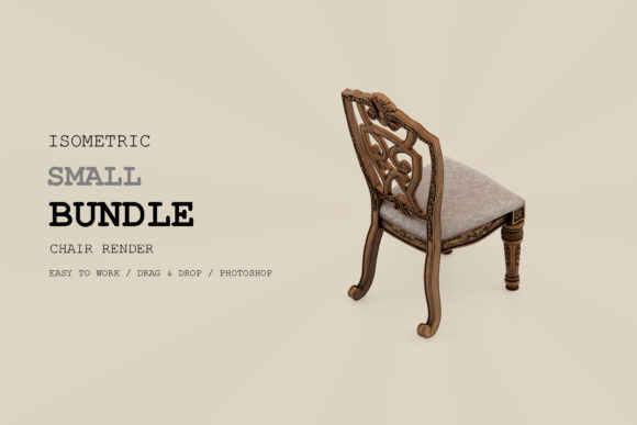 Isometric Chair 3D Render Pack 92: A Versatile Resource for Design Projects