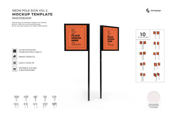 Neon Pole Sign 3D Mockup Bundle Vol 2: A Complete Guide to Realistic Signage Previews