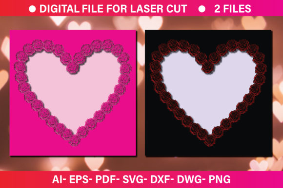 The Art of Dimensional Design: Exploring the 3d Rose Frame Paper Cut SVG File
