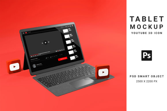 The Essential Guide to the Tablet Mockup with YouTube 3D Icon