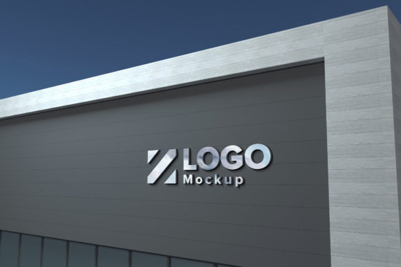 The Strategic Impact of Steel Logo Mockup 3D Sign Façade Building in Modern Brand Environments