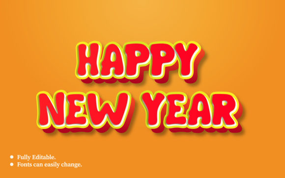 Why the New Year 2022 3D Text Effect Template Remains a Standout in Modern Design