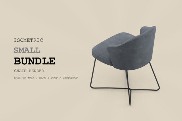 Working with the Isometric Chair 3D Render Pack